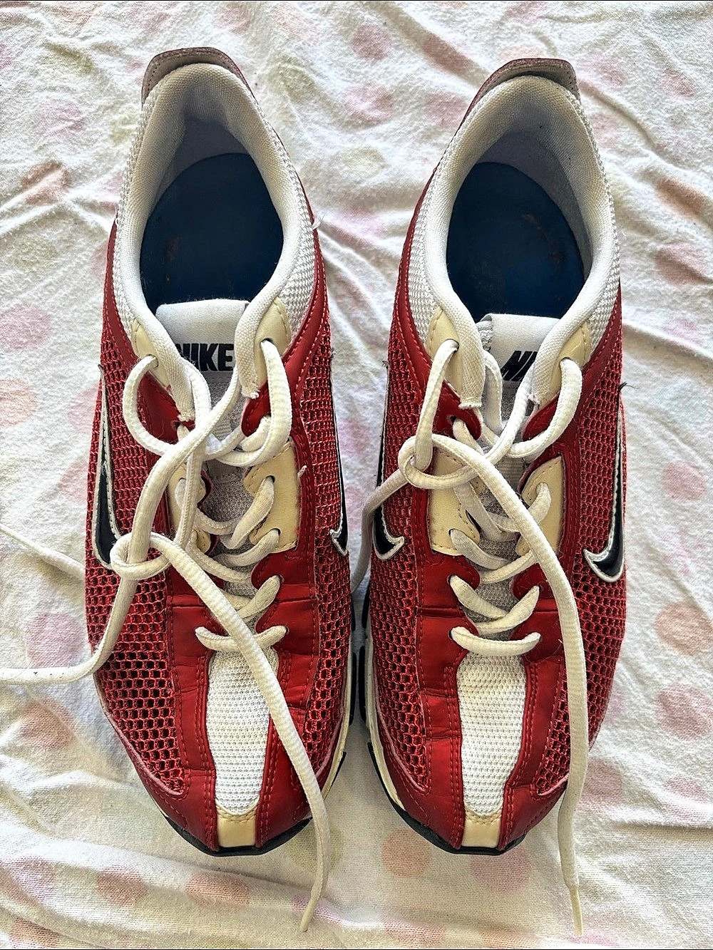 Nike Red & White Athletic Shoes